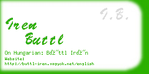 iren buttl business card